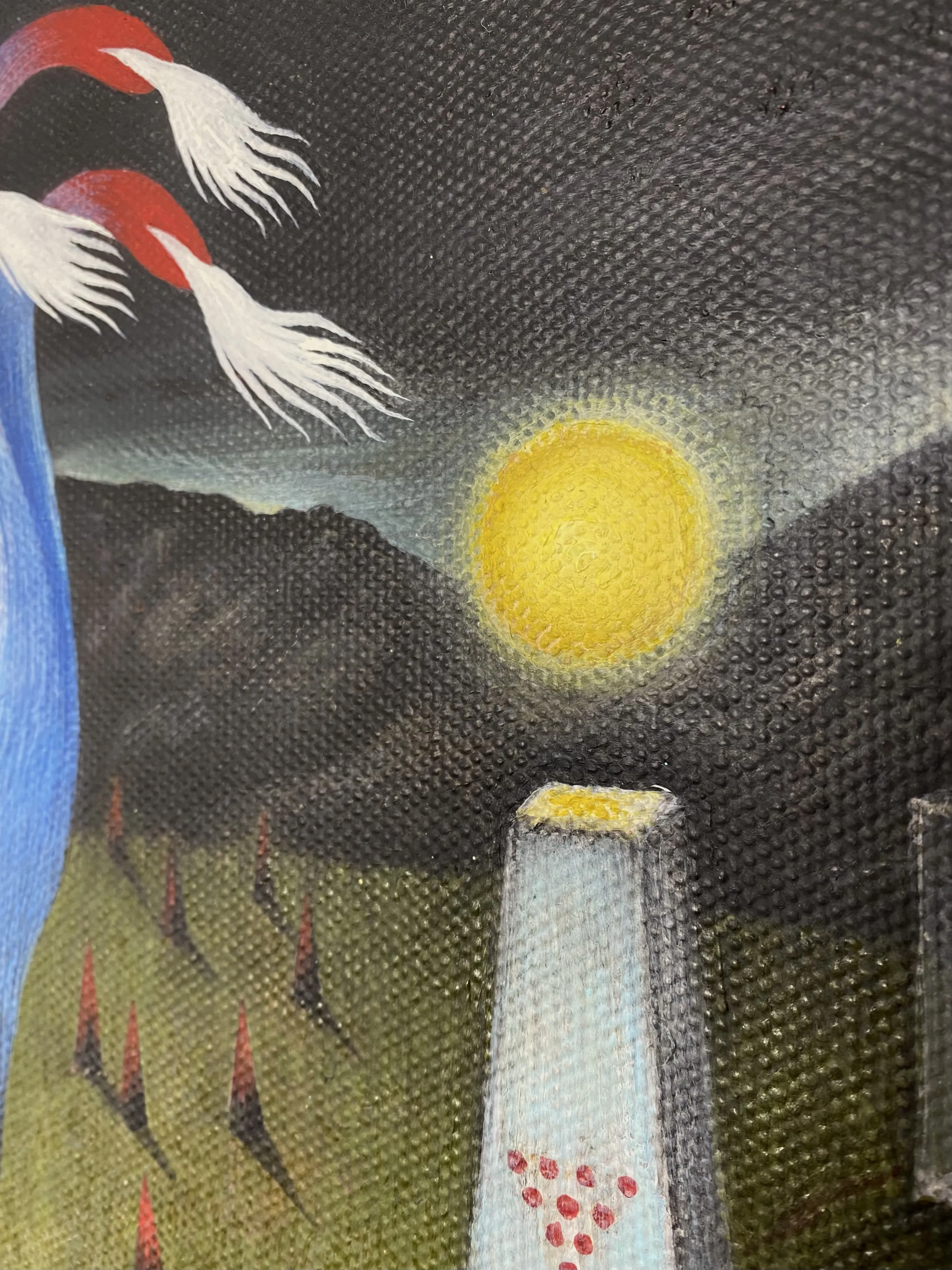 Image of Recurrence / Повторення by ABRA, size: 40x40cm, made of Acrylic on canvas, Painting medium, from Lviv, Ukraine, part of the Architecture of presence series, priced at $900 Photo 4 of 7.