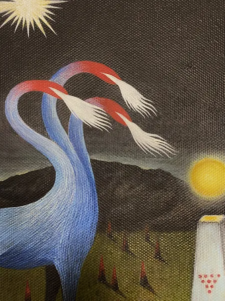 Image of Recurrence / Повторення by ABRA, size: 40x40cm, made of Acrylic on canvas, Painting medium, from Lviv, Ukraine, part of the Architecture of presence series, priced at $900 Photo 5 of 7.