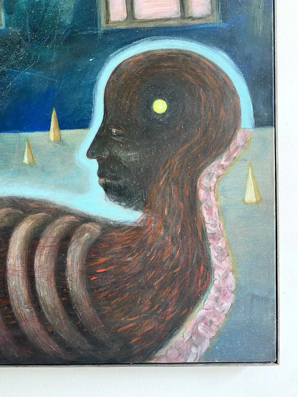 Image of Numb  by ABRA, size: 100x65cm, made of Acrylic on canvas, Painting medium, from Lviv, part of the Architecture of presence series, priced at $750 Photo 3 of 6.