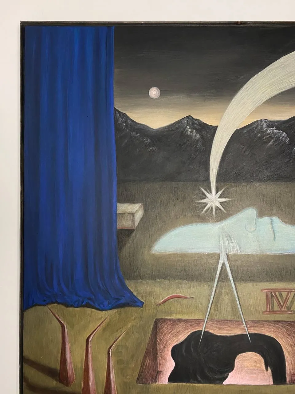 Image of Dream Transmission Machine  by ABRA, size: 90 x 90, made of canvas,acrylic,colored pencil, Painting medium, from Lviv, Ukraine, part of the noesis series Photo 5 of 5.