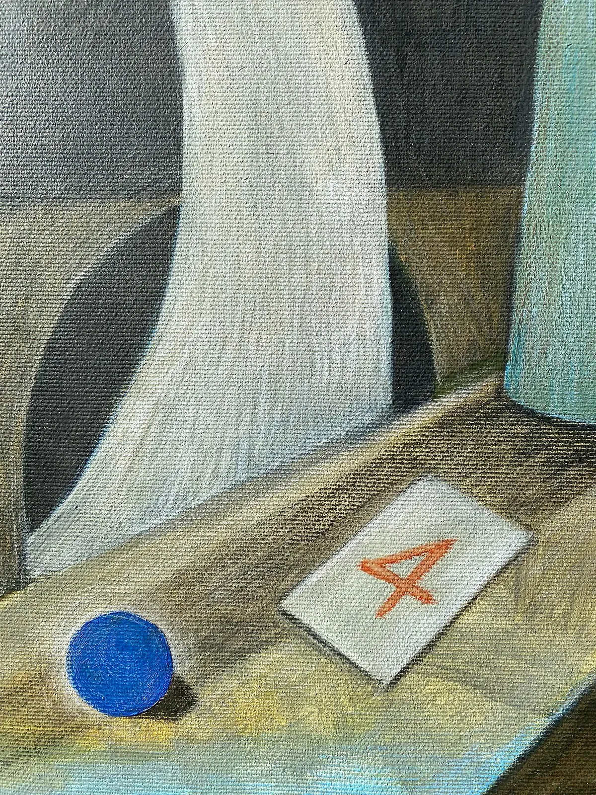 Image of Extended dream  by ABRA, size: 70x40cm, made of canvas,acrylic,colored pencil, Painting medium, from Lviv, Ukraiine, part of the Thresholds and omens series, priced at $650 Photo 3 of 5.